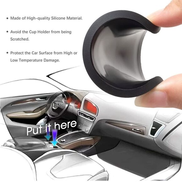 NFL Green Bay Packers car cup Coasters in black Set of 2 NWT - Picture 2 of 5